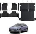 Floor Mats for Hyundai Kona Gas 2024-2026, All Weather Floor Mats Trunk Cargo Liner with Backrest Protectors and Door Sill Guards Accessories, Full Coverage Set