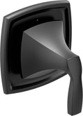 Moen Voss Matte Black Shower Diverter Transfer Valve Trim, Valve Required, T4611BL