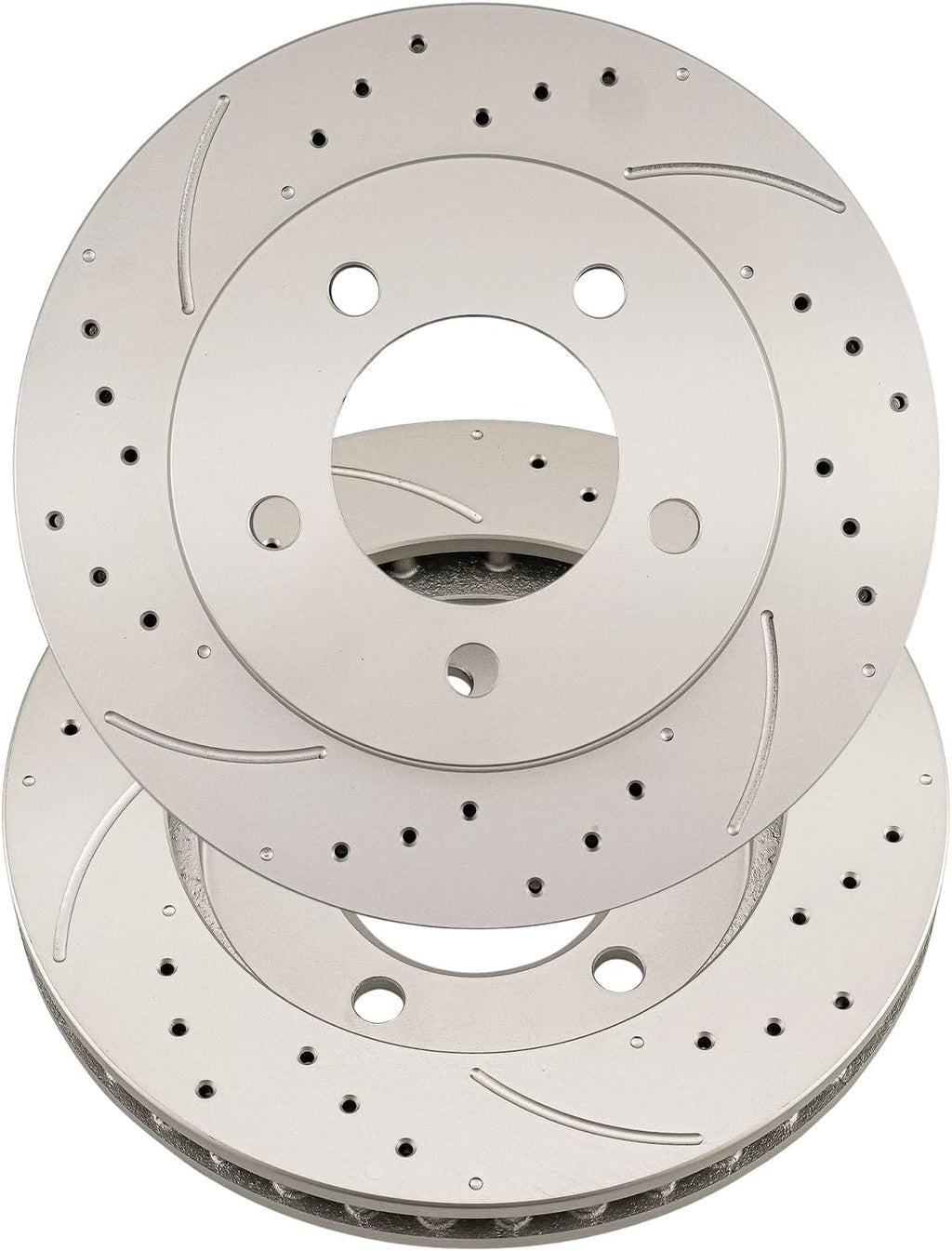 Drilled and Slotted Front Brake Disc Rotors Fit for Expedition Ford 1997-2002 5.4L, Navigator Lincoln 1998-2002 5.4L, Expedition Ford 1997-2002 4.6L, (12.11', 307.8mm), 54080