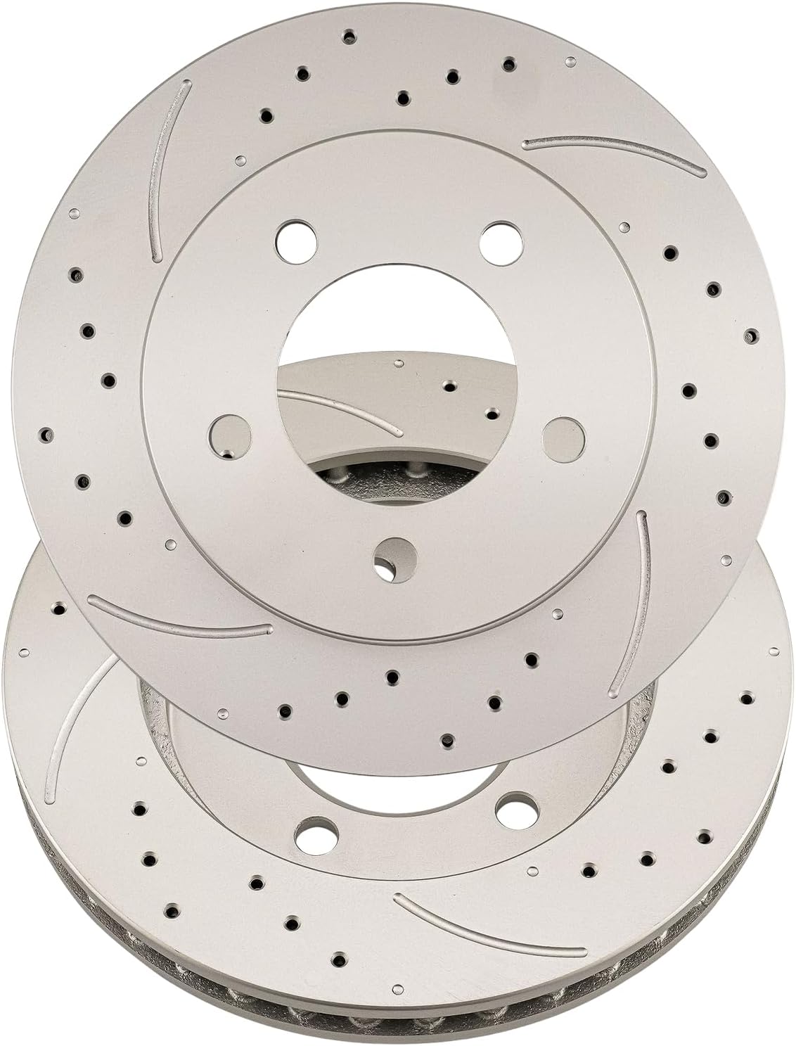 Drilled and Slotted Front Brake Disc Rotors Fit for Expedition Ford 1997-2002 5.4L, Navigator Lincoln 1998-2002 5.4L, Expedition Ford 1997-2002 4.6L, (12.11', 307.8mm), 54080