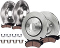 Detroit Axle - 3.5L Brake Kit for Acura 2017-2020 MDX [Base, SH-AWD], 12.60' inch Front 12.99' inch Rear Disc Brake Rotors Ceramic Brakes Pads with Hardware 2018 2019 Replacement - 8pc Set