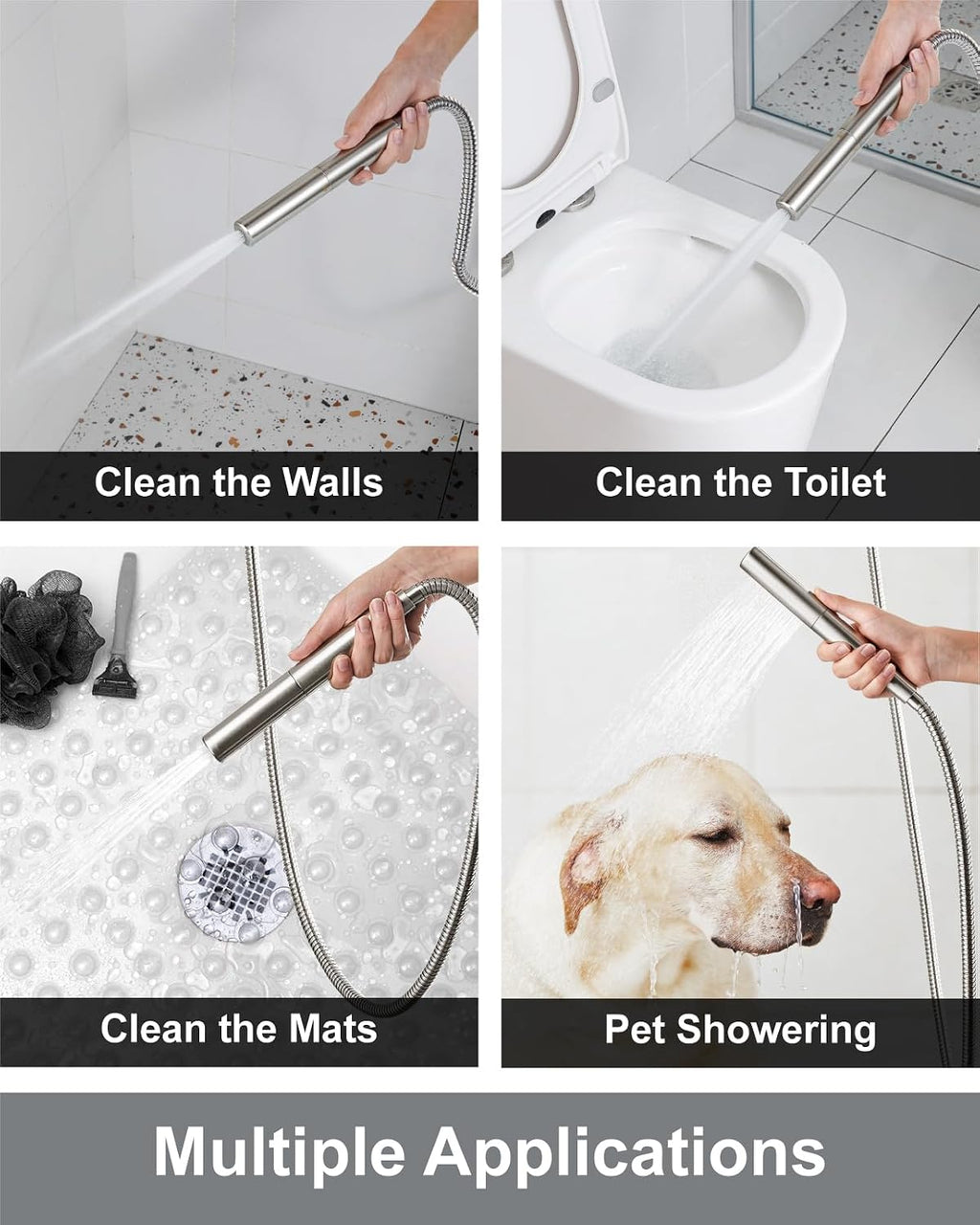 Aolemi Ceiling Mount Shower Faucet Set,Shower System Rain Showerhead and Handheld Spray Combo High-Pressure Showerheads Set with Valve and Trim Kit Rough-in Valve,12 Inch Brushed Nickel