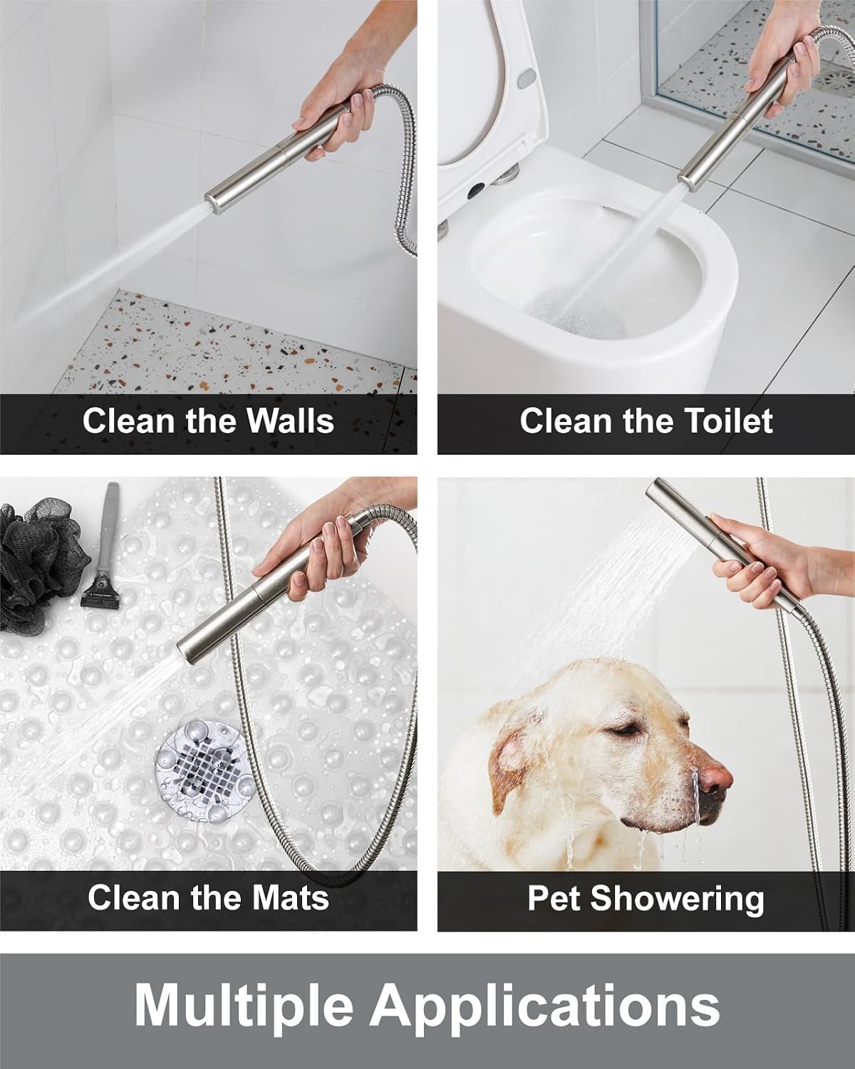Aolemi Ceiling Mount Shower Faucet Set,Shower System Rain Showerhead and Handheld Spray Combo High-Pressure Showerheads Set with Valve and Trim Kit Rough-in Valve,12 Inch Brushed Nickel