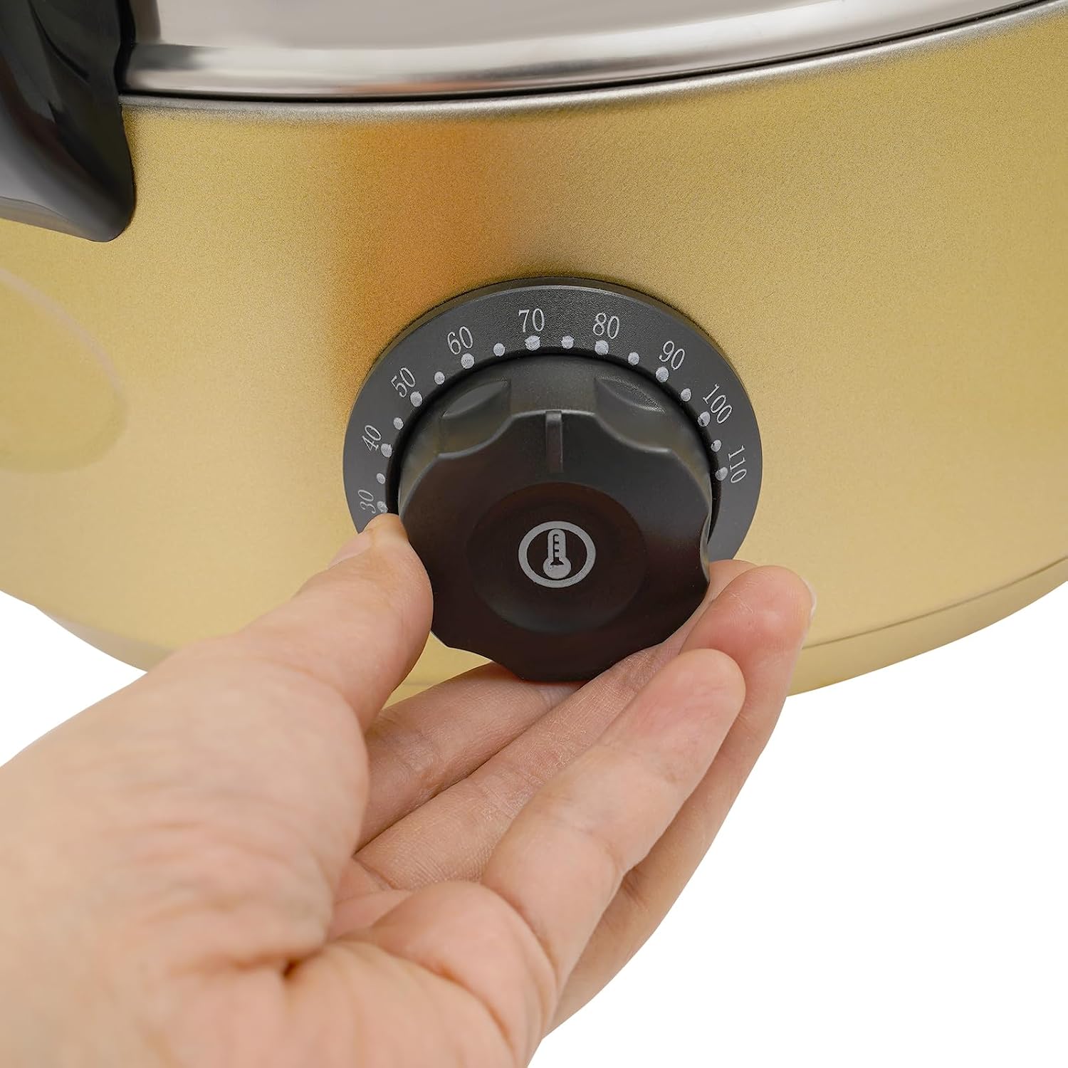 Commercial Coffee Urn, 1800W 28L/7.4Gal Stainless Steel Hot Coffee Dispenser with Faucet for Hot Beverage Tea Chocolate, Adjustable Temperature 86-248℉ (Gold)