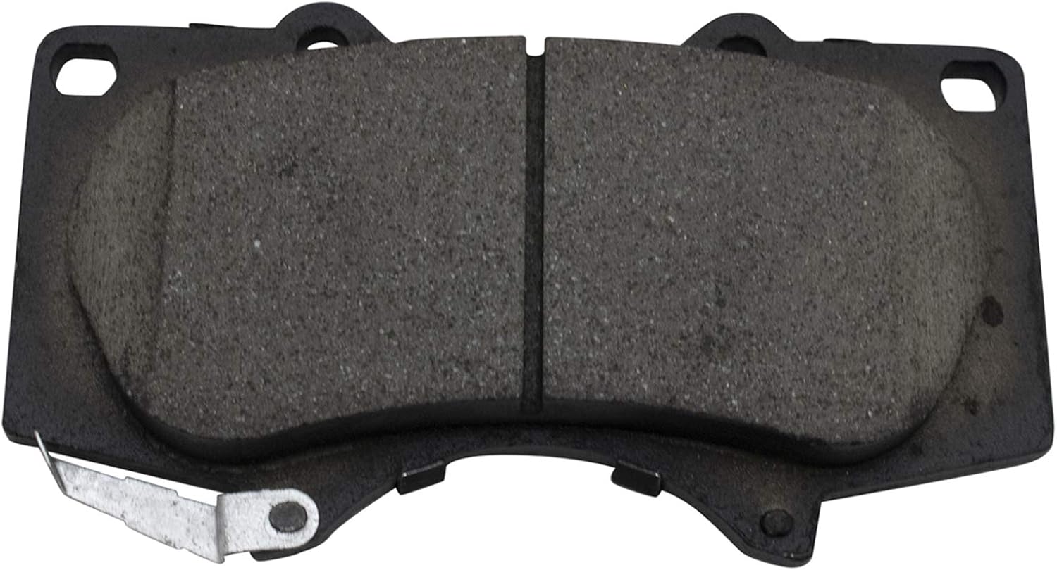 TRQ Performance Front Ceramic Brake Pad and Rotor Set 12.56 in 6-Lug for 2000-2003 Toyota Tundra with 5.3 Inch Front Pad Length 2004-2006 03 Sequoia with 04-07