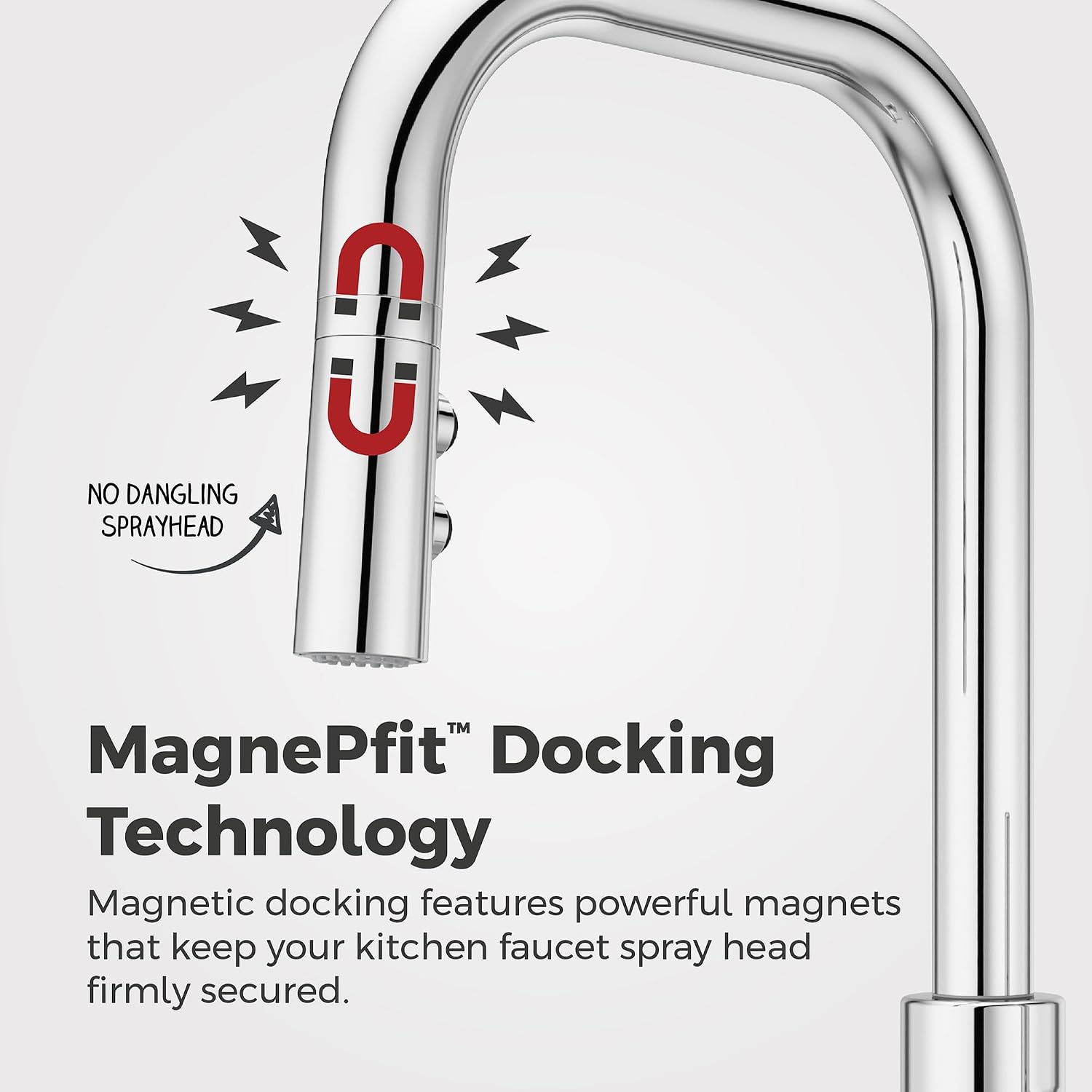 Pfister Zanna Kitchen Faucet with Pull Down Sprayer and Soap Dispenser, Single Handle, High Arc, NSF Certified, Polished Chrome Finish, F5297ZNRC
