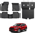 Floor Mats for Ford Escape 2020-2026, All Weather Floor Mats Trunk Cargo Liner with Backrest Protectors and Door Sill Guards Accessories, Full Coverage Set (Not fit Hybrid Model)