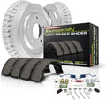 Power Stop KOE15265DK Autospecialty Rear Replacement Brake Kit-OE Brake Drums & Ceramic Brake Pads For Ford Ranger, Mazda B2300, Mazda B2500, Mazda B3000, Mazda B4000 [Model Specific]