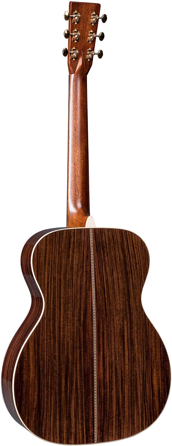 Martin Guitar OM-28 Modern Deluxe Acoustic Guitar with Hardshell Gig Case, Sitka Spruce and East Indian Rosewood Construction, 000-14 Fret and Vintage Deluxe Neck Shape with Standard Taper