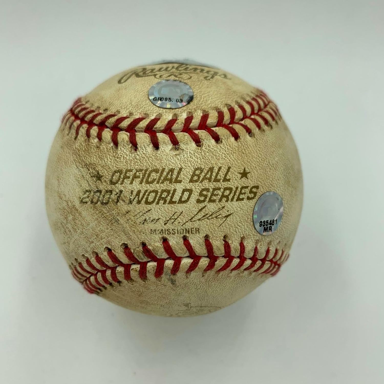2001 World Series Game 1 Game Used Baseball Signed By Curt Schilling Steiner COA - MLB Autographed Game Used Baseballs