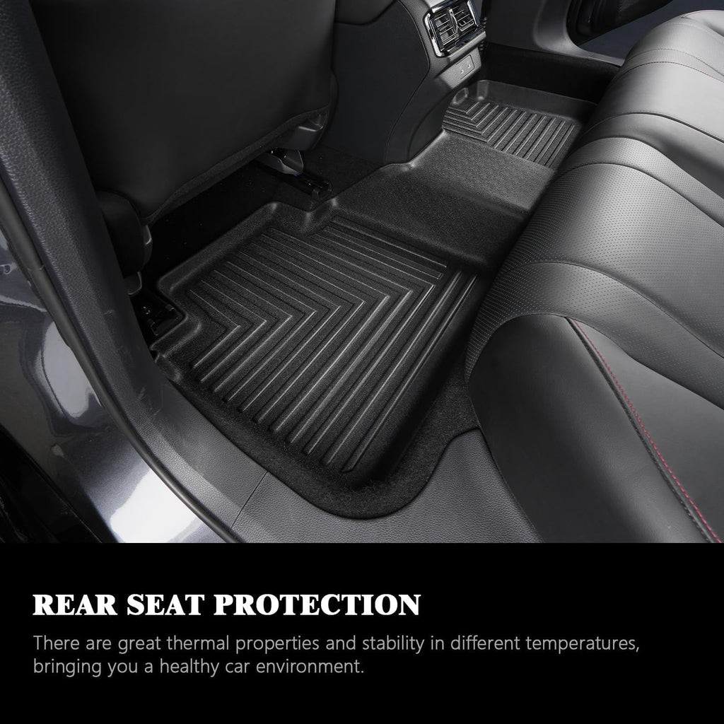 Floor Mats & Cargo Liner for 2017-2023 2024 2025 2026 Chrysler Pacifica(No Hybrid Models),1st & 2nd & 3rd Row with Trunk mat Full Set,TPE All Weather Car Mats