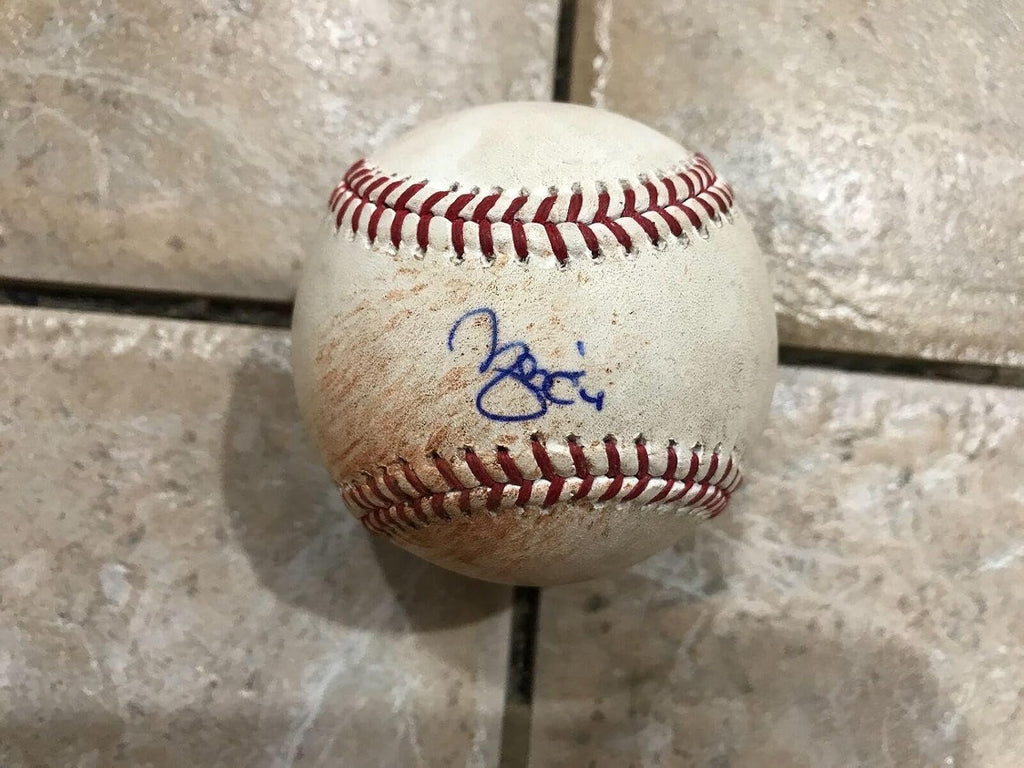 Yadier Molina Signed Rbi Single Thrown By Jose Fernandez-roy Pitced Mlb Holo 1/1 - MLB Game Used Baseballs
