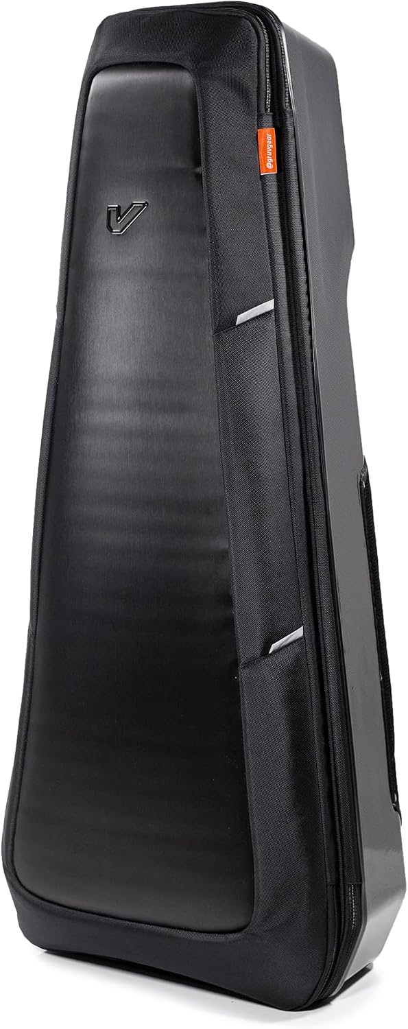 Gruv Gear Acoustic Guitar Case Hard, Patented Acoustic Guitar Gig Bag with Adjustable Backpack Straps, Easy Rolling Wheels, Travel Approved, Multiple Pockets for Guitar Accessories, Holds 1 Instrument