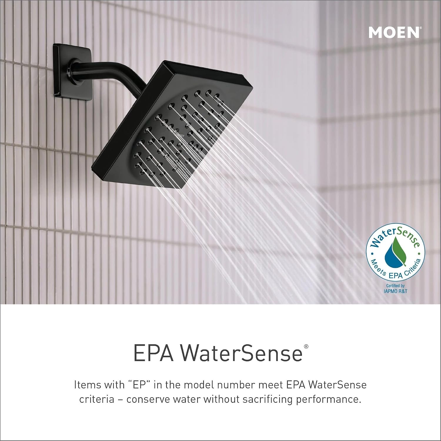 Moen UTS232104EPBL Weymouth M-CORE 2-Series 1-Handle Tub and Shower Trim Kit, Valve Required, Matte Black
