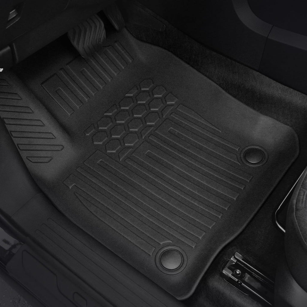 Floor Mats for Nissan Kicks 2025-2026, All Weather Floor Mats Trunk Cargo Liner and Door Sill Guards Accessories, Full Coverage Set (Fit for FWD/AWD)