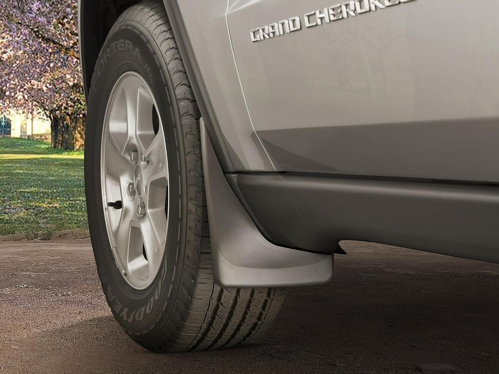 WeatherTech Custom No Drill Splash Guard MudFlaps for Chevrolet Silverado 2500HD/3500HD, Silverado LD 1500, Silverado 1500 - Front & Rear Set (110035-120035), Black