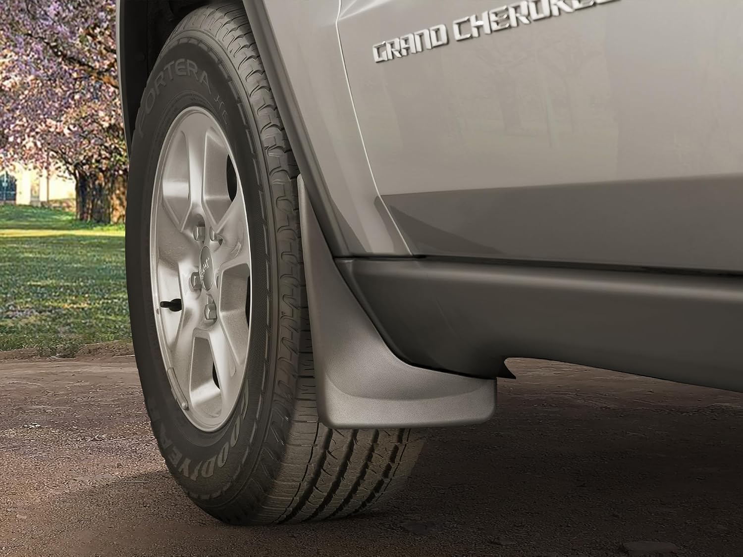 WeatherTech Custom No Drill Splash Guard MudFlaps for Chevrolet Silverado 2500HD/3500HD, Silverado LD 1500, Silverado 1500 - Front & Rear Set (110035-120035), Black
