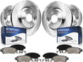 Detroit Axle - 8pc Brake Kit for 2016 2017 INFINITI QX50 2023 2024 Nissan Z, Disc Brakes Rotors Ceramic Brake Pads Replacement : 12.60' inch Front and 12.13' inch Rear Rotors