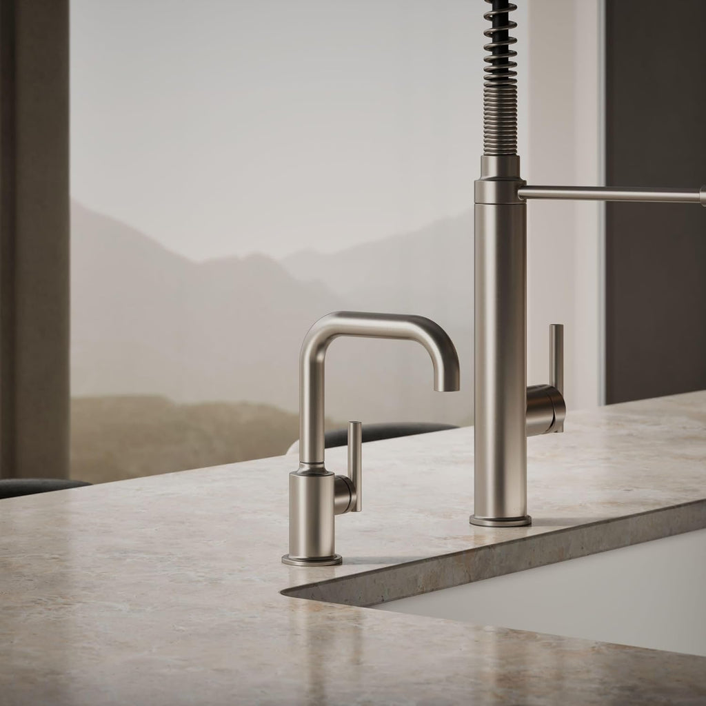 Kohler K-24077-VS Purist Beverage Faucet, Vibrant Stainless