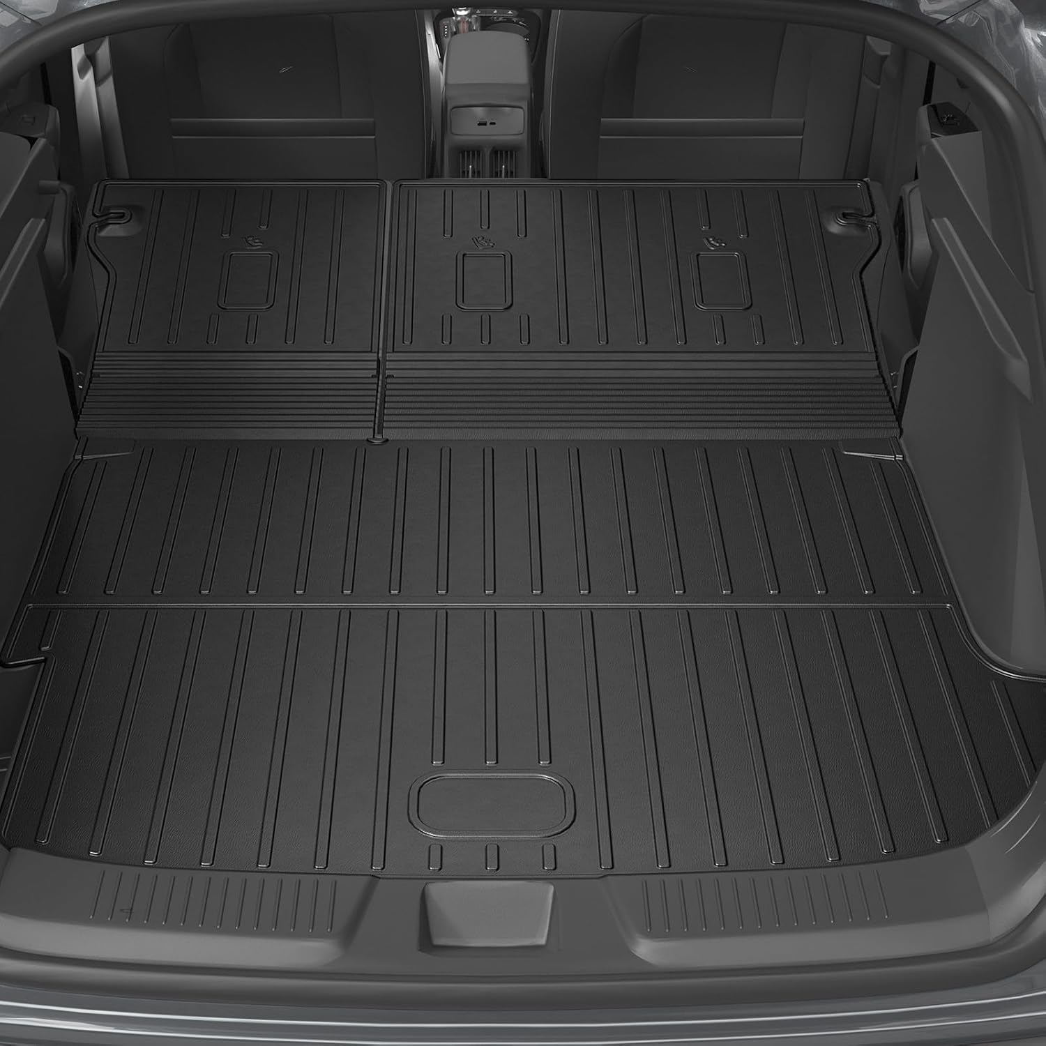Floor Mats for 2024-2026 Chevy Trax/Buick Envista, All Weather TPE Cargo Mat with 3rd Seat Back Cover and Left Storage Mat for Chevy Trax Accessories Door Sill Guards
