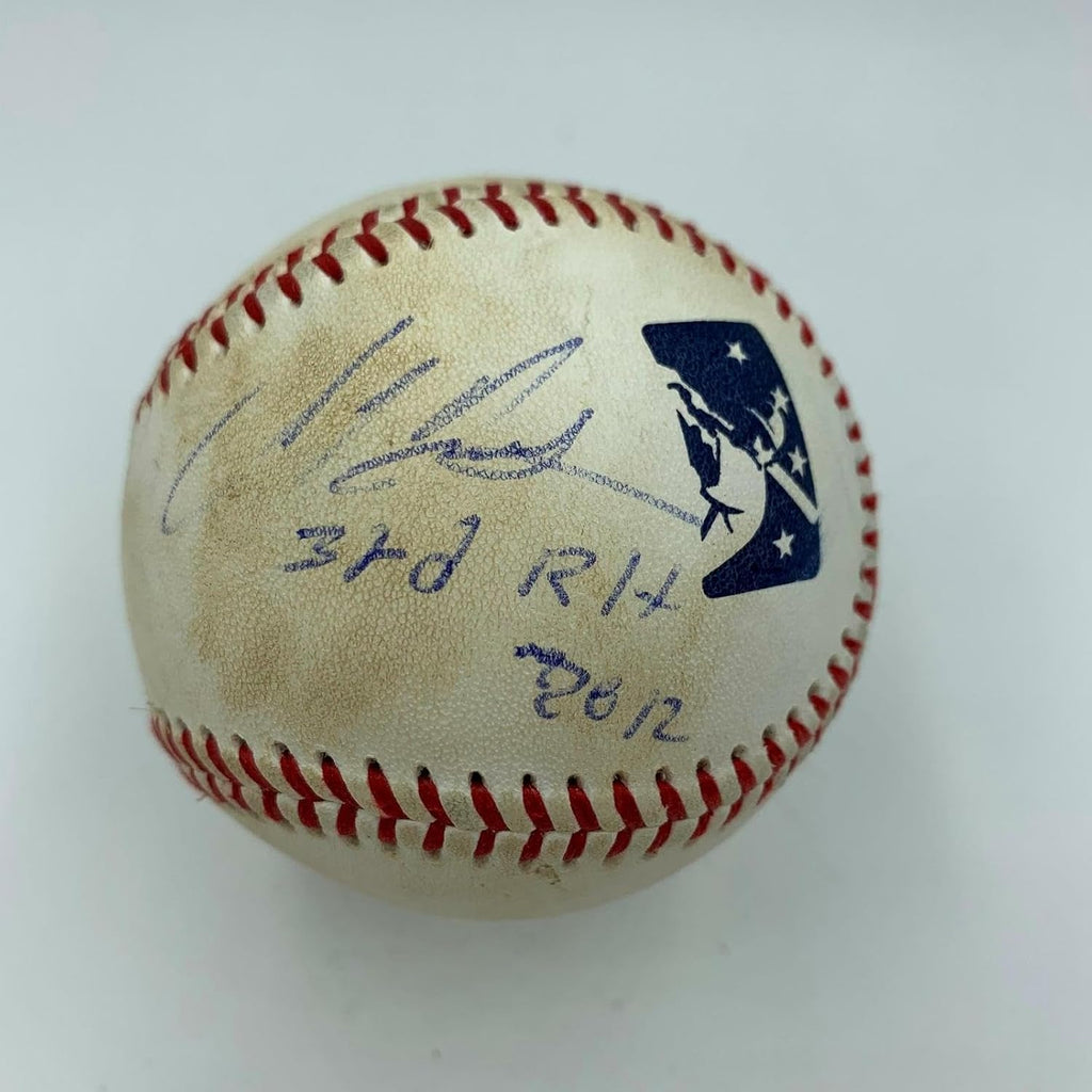 Rare Miguel Sano Signed Inscribed Actual 3rd Home Run Game Used Baseball - MLB Autographed Game Used Baseballs