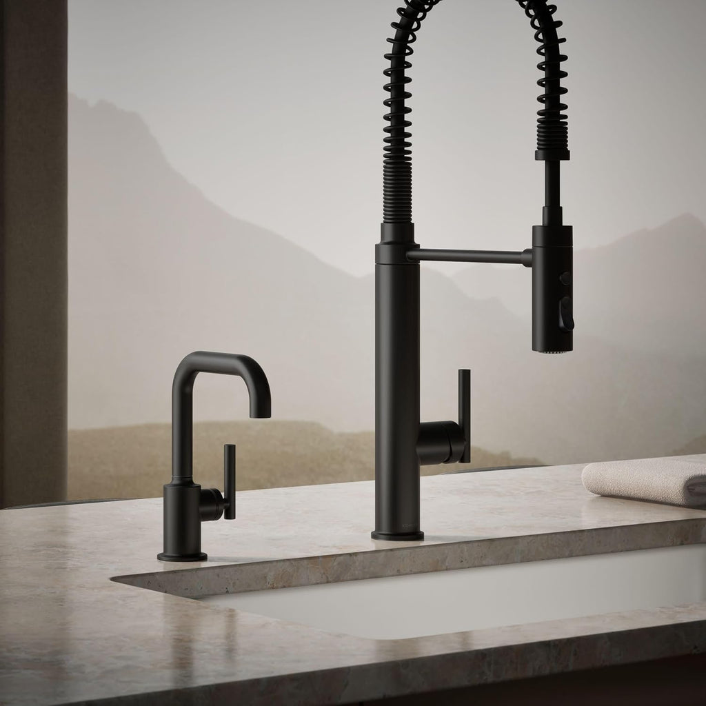 Kohler K-24077-BL Purist Beverage Faucet, Matte Black