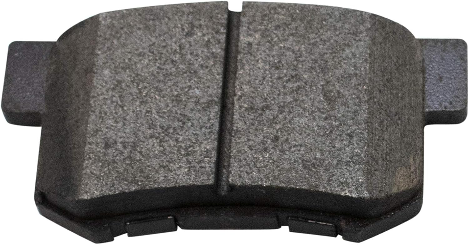 TRQ Performance Rear Brake Pad and Rotor Set Semi Metallic Coated Rotors Calipers Compatible with 2007-2011 Honda CR-V