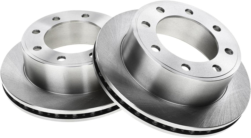 A-Premium 12.83 inch(326 mm) Rear Vented Disc Brake Rotors + Ceramic Pads Kit Compatible with Select Ford Models - Excursion 00-05, For F-250 Super Duty 99-04, For F-350 Super Duty 99-04, 6-PC Set