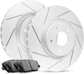 R1 Concepts Front Brake Kit Fits 2021-2022 Cadillac Escalade, Chevrolet Suburban, Chevrolet Tahoe; 2019-2022 Chevrolet Silverado, GMC Sierra| Ceramic Brake Pads and Slotted Brake Rotors| 13.5' Front