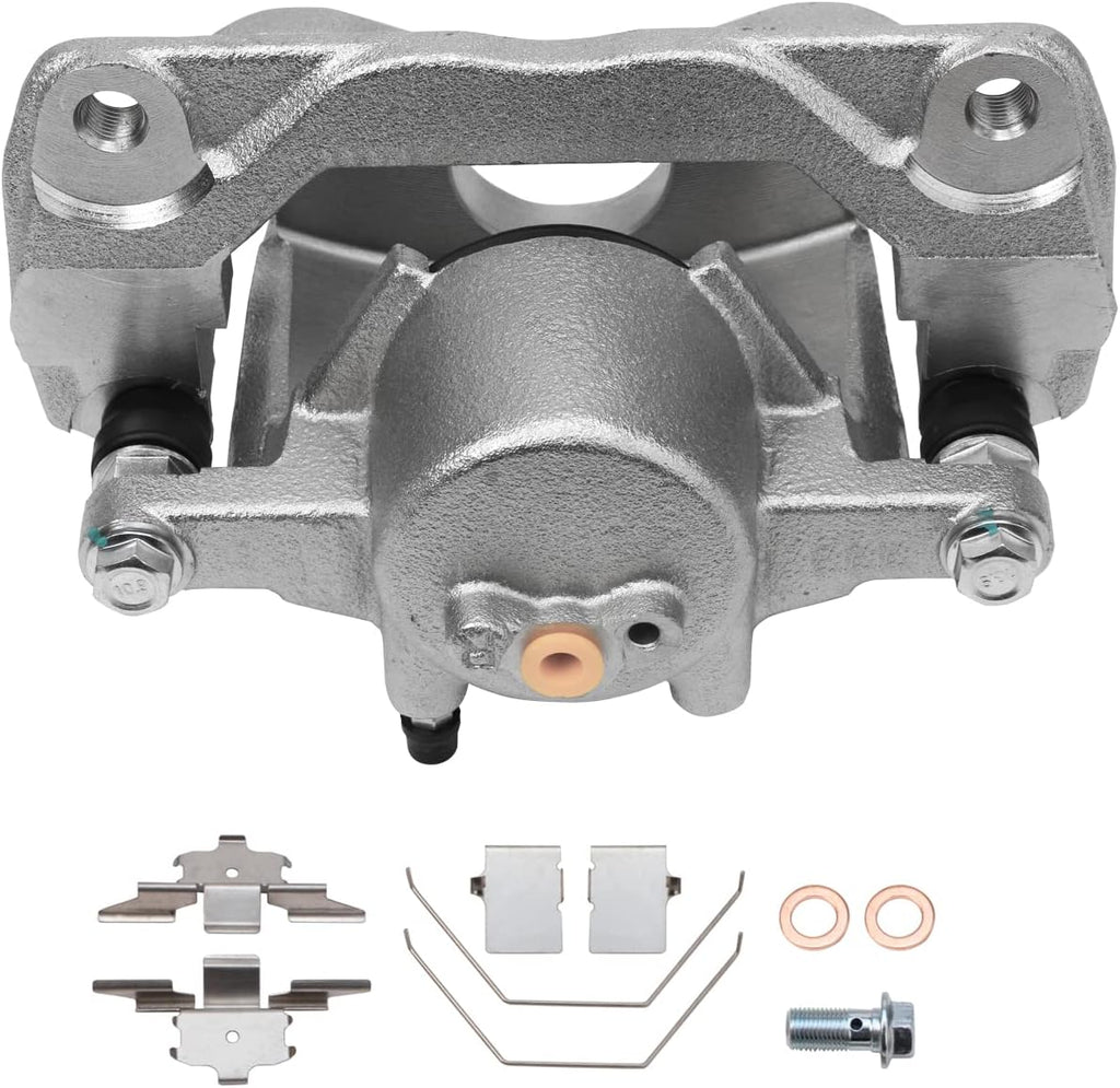 Detroit Axle - Front Disc Calipers + Ceramic Brake Pads Replacement for 2006-2012 Ford Fusion Mazda 6 Lincoln MKZ Mercury Milan - 4pc Set