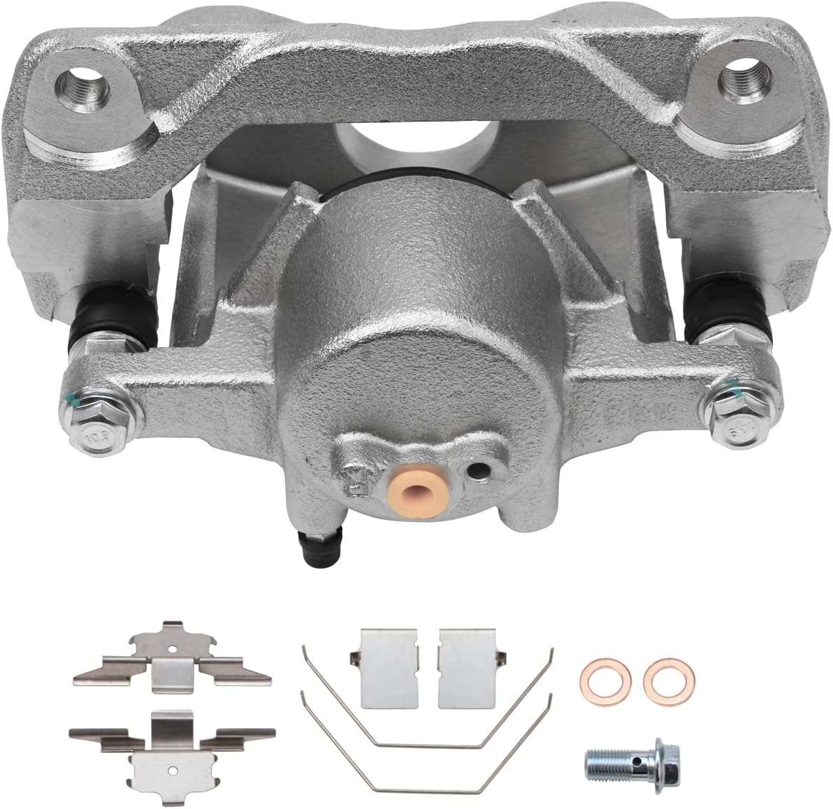 Detroit Axle - Front Disc Calipers + Ceramic Brake Pads Replacement for 2006-2012 Ford Fusion Mazda 6 Lincoln MKZ Mercury Milan - 4pc Set