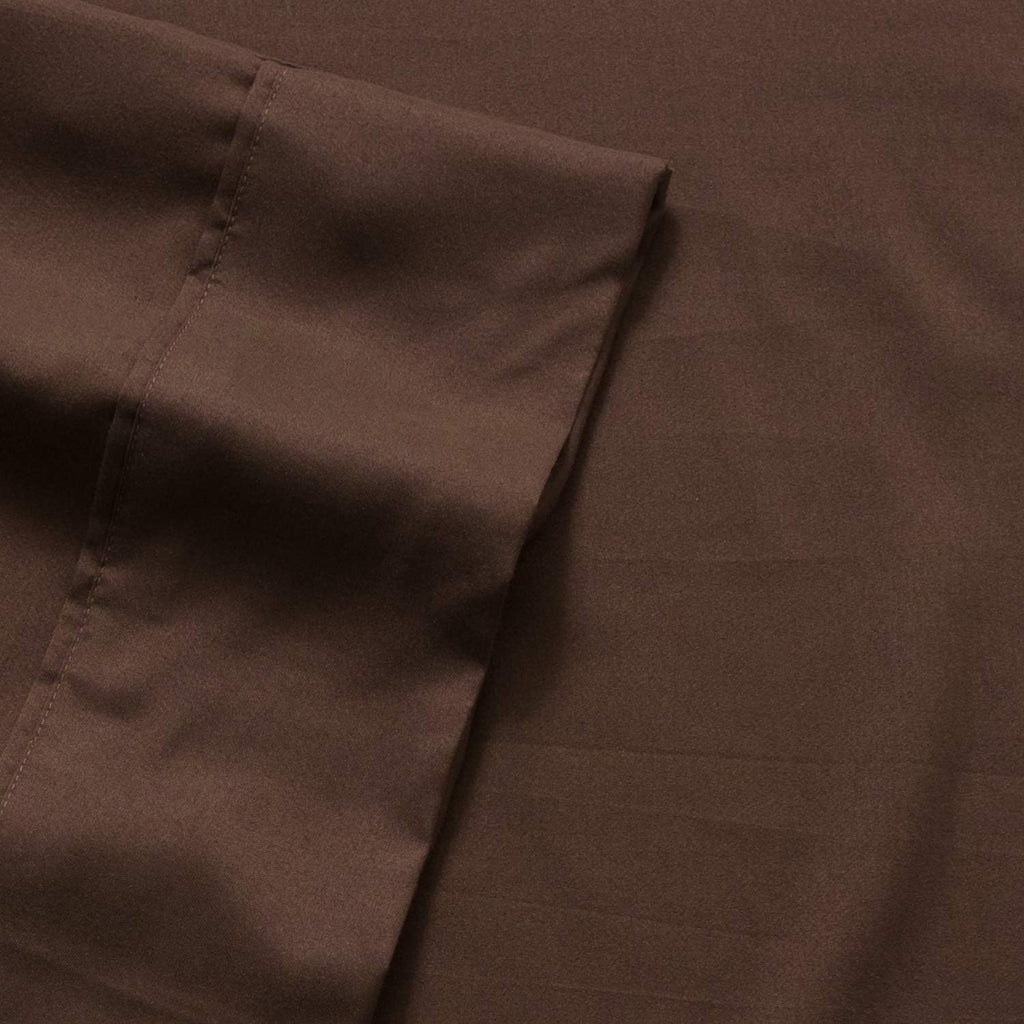 Sweet Home Collection Cal King Size Bed Sheets - 6 Piece 1500 Thread Count Fine Brushed Microfiber Deep Pocket Set - Extra Pillow Cases, Great Value, California King Size, Brown (Pack of 6)