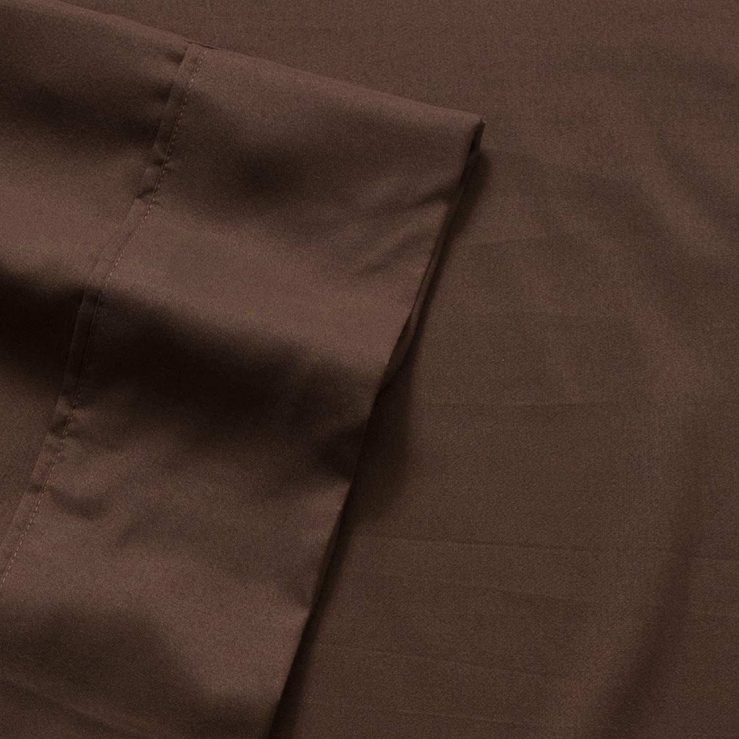 Sweet Home Collection Cal King Size Bed Sheets - 6 Piece 1500 Thread Count Fine Brushed Microfiber Deep Pocket Set - Extra Pillow Cases, Great Value, California King Size, Brown (Pack of 6)