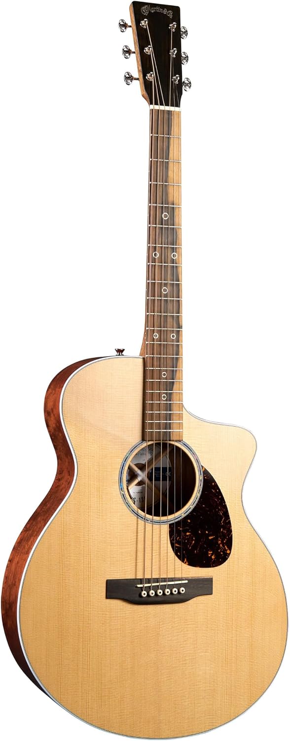 Martin SC-13E Modern Road Series Acoustic-Electric Guitar – Spruce Top & Koa Fine Veneer | Gloss Finish | Sure Align® Neck | LR Baggs Element Electronics | Softshell Case Included