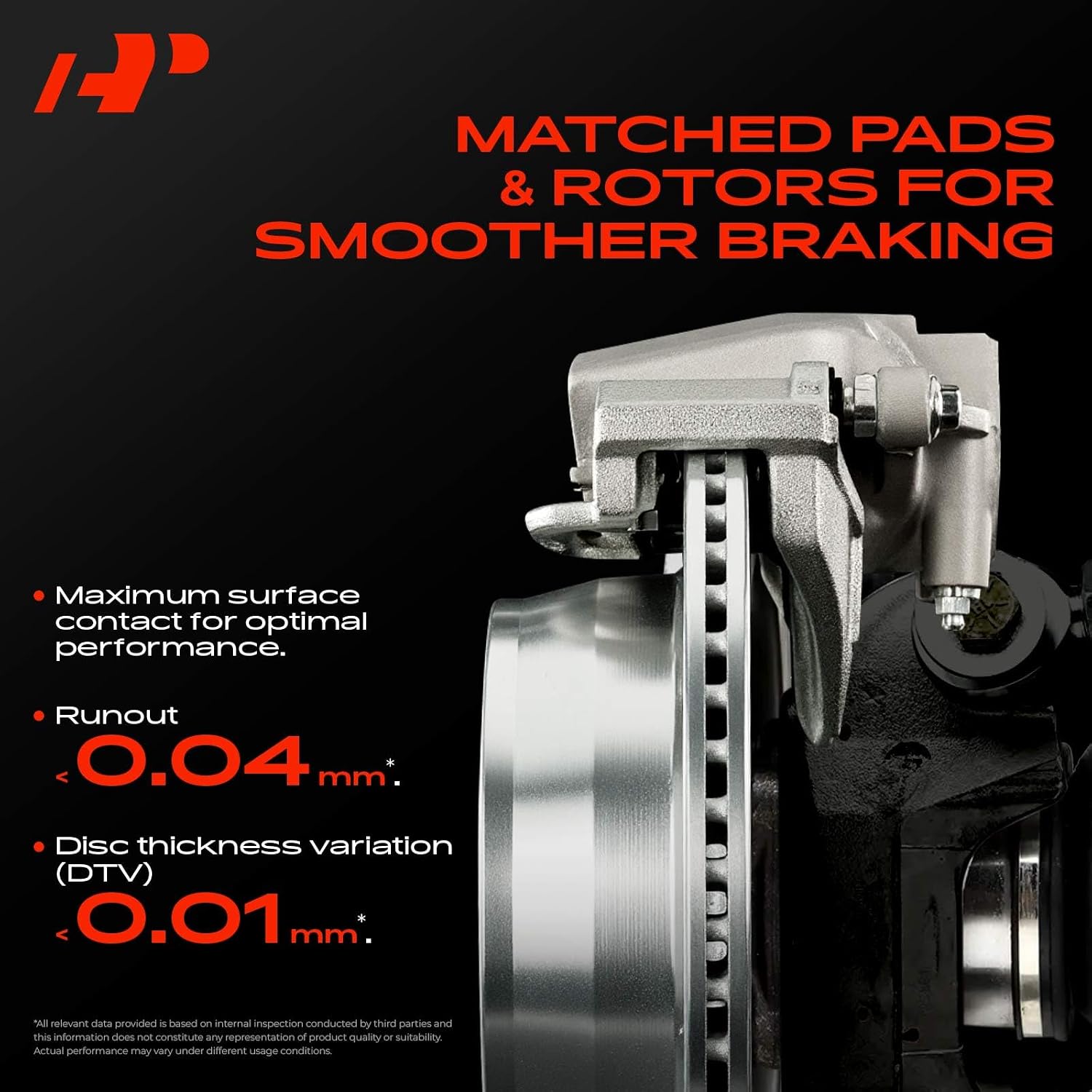 A-Premium 12.60 inch (320mm) Front Drilled and Slotted Disc Brake Rotors + Ceramic Pads Kit Compatible with Ford Models - Escape 2013-2017(1.6L AWD, 2.0L), Transit Connect 2014-2018, 6-PC Set