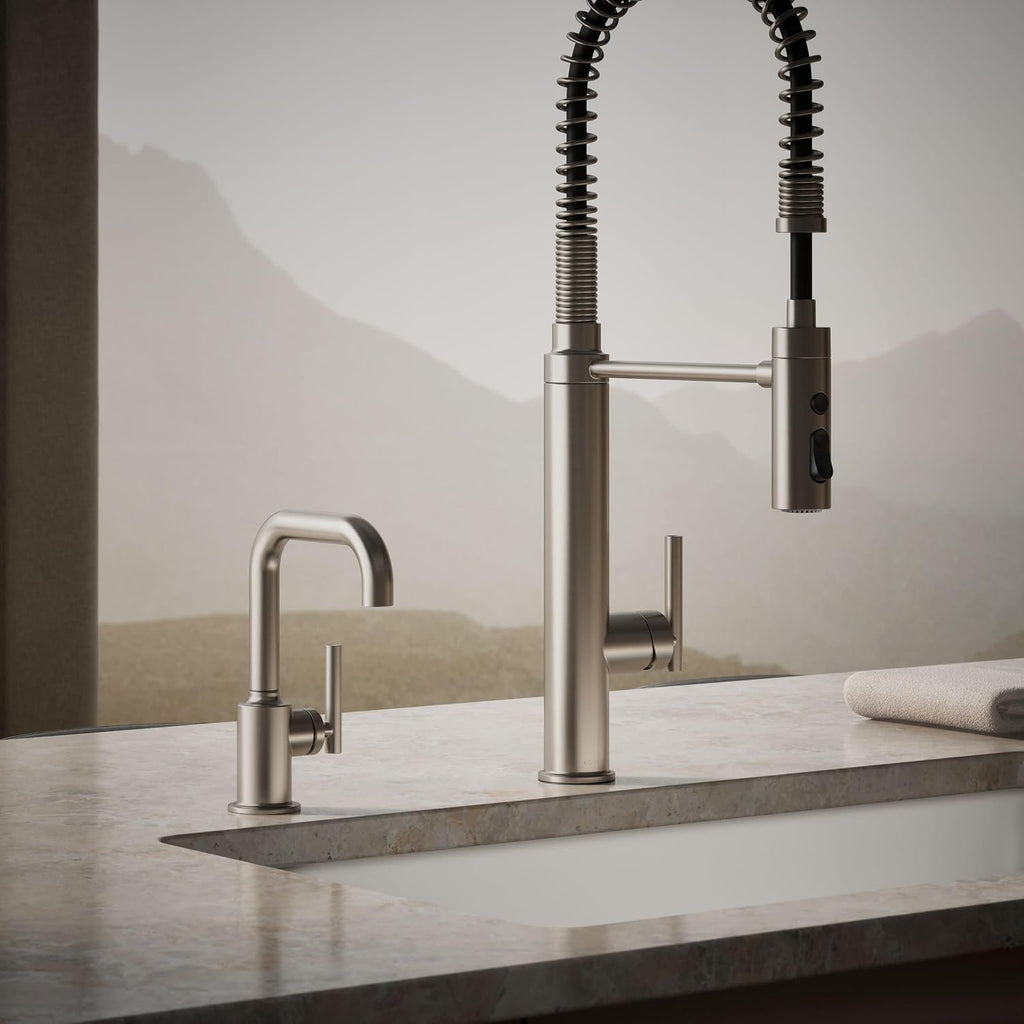 Kohler K-24077-VS Purist Beverage Faucet, Vibrant Stainless