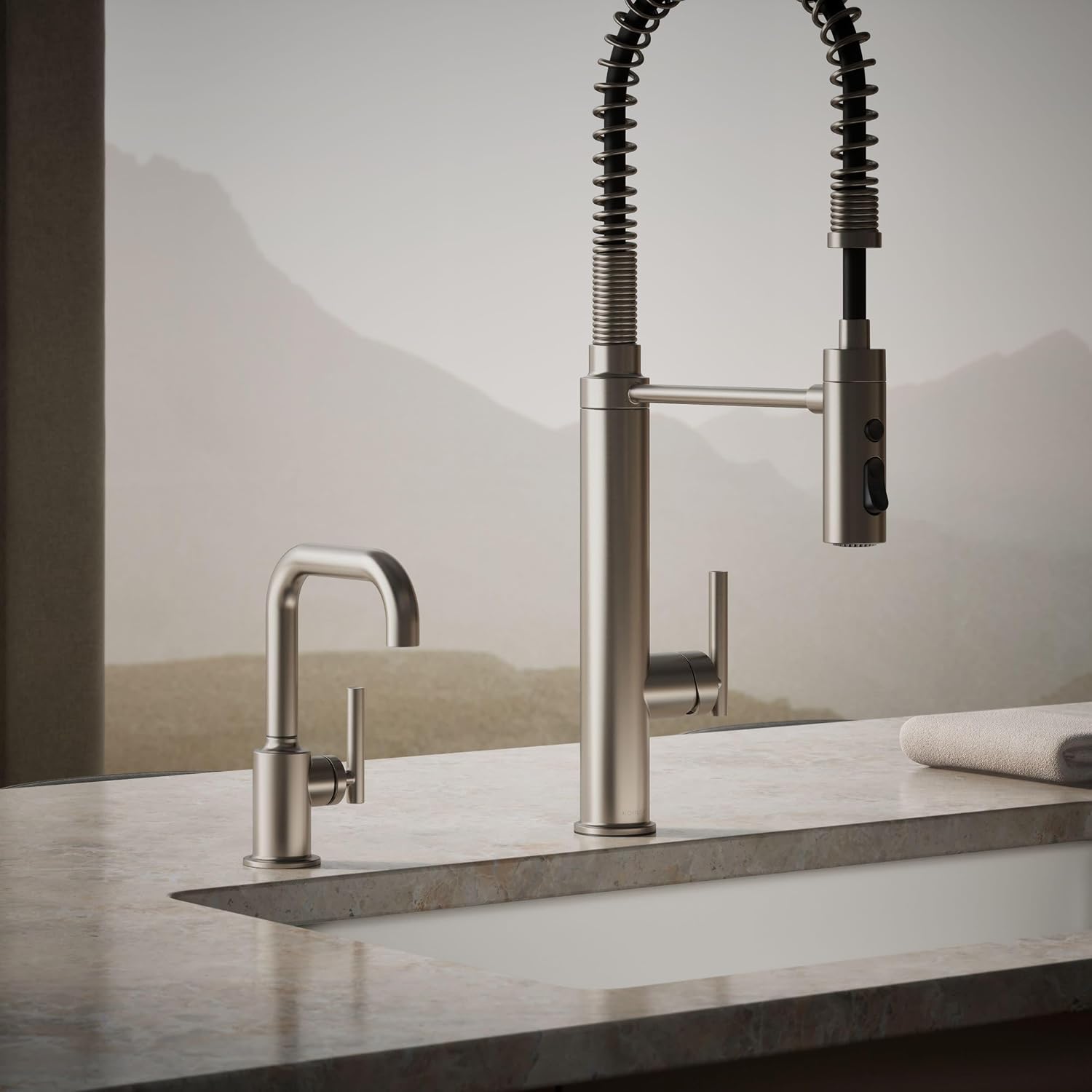 Kohler K-24077-VS Purist Beverage Faucet, Vibrant Stainless