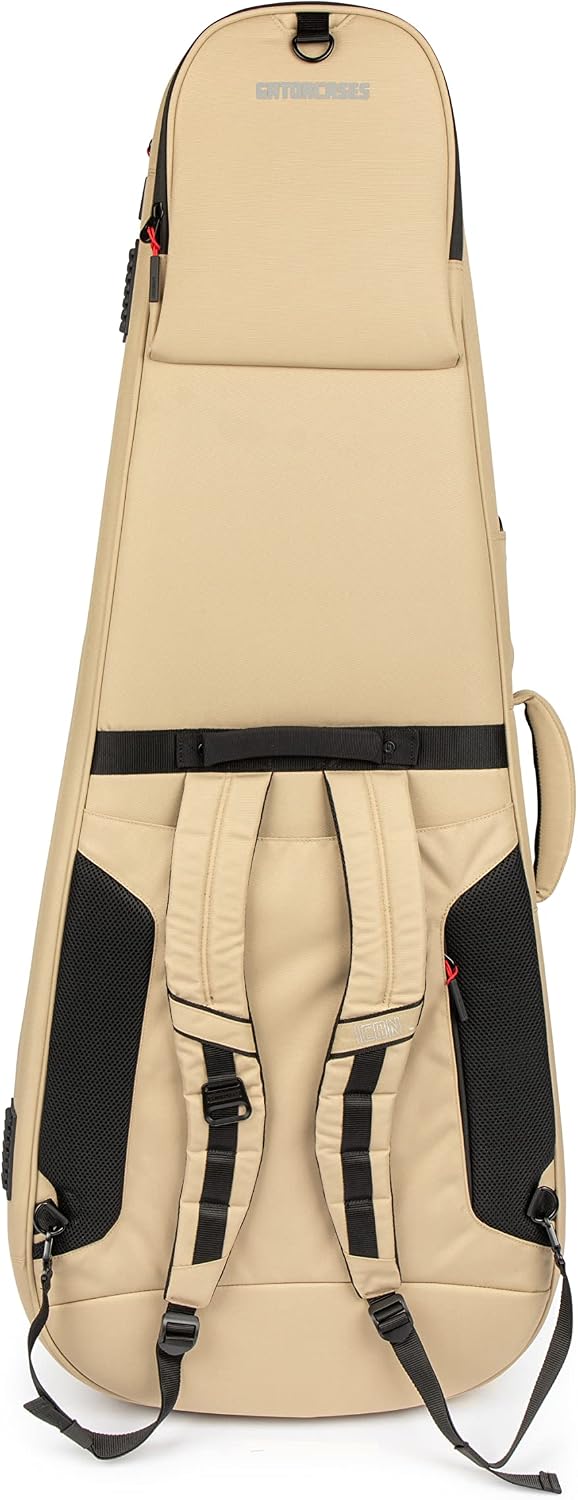 Gator Cases ICON Series Premium Weather Resistant Gig Bag for 335-Style TSA Luggage Lock-Friendly Zipper Pulls, Khaki (G-ICON335-KHK)