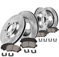 Callahan Brake Parts Front and Rear Brake Kit For Hyundai Sonata 2016-19 | Kia Optima 2016-20 - Disc Rotors with Ceramic Brake Pads + Hardware, EBYK033709