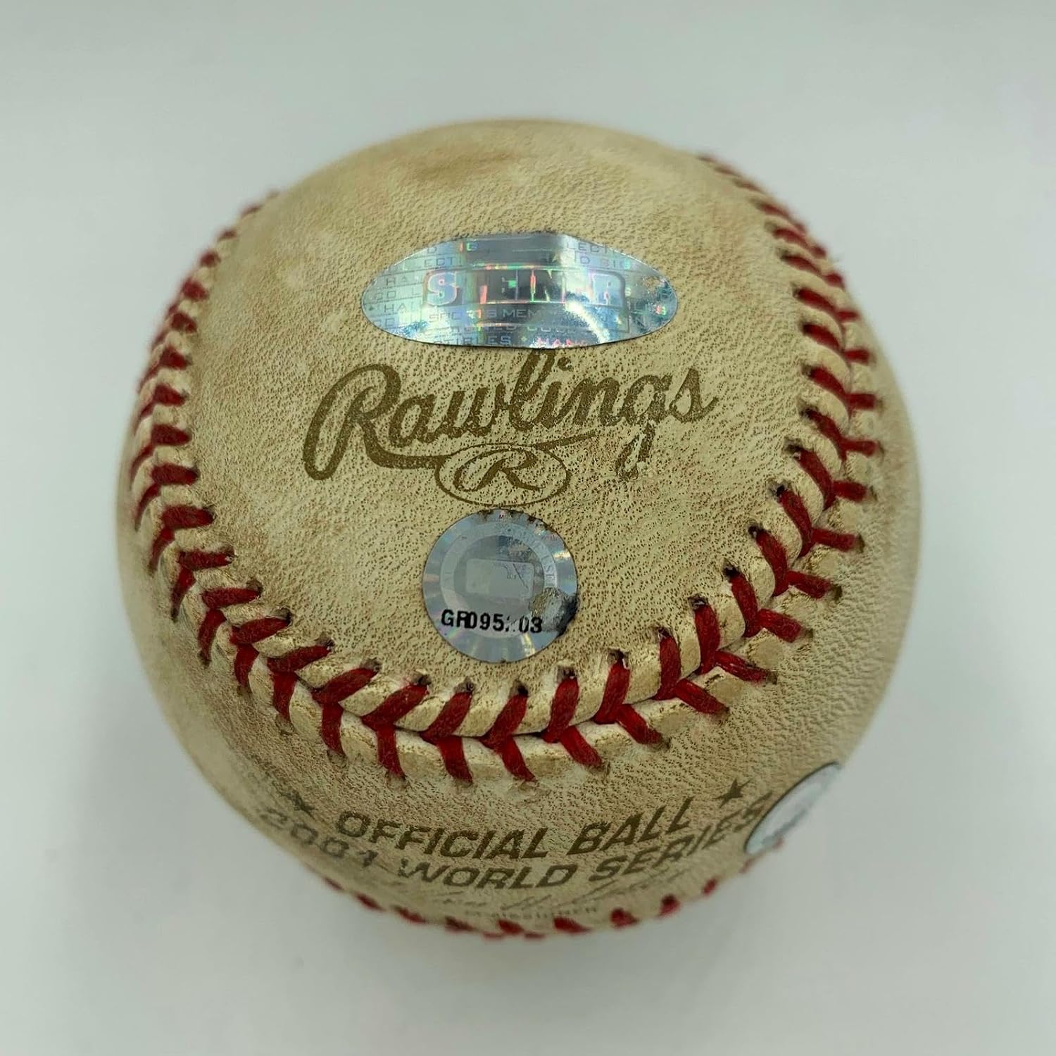 2001 World Series Game 1 Game Used Baseball Signed By Curt Schilling Steiner COA - MLB Autographed Game Used Baseballs