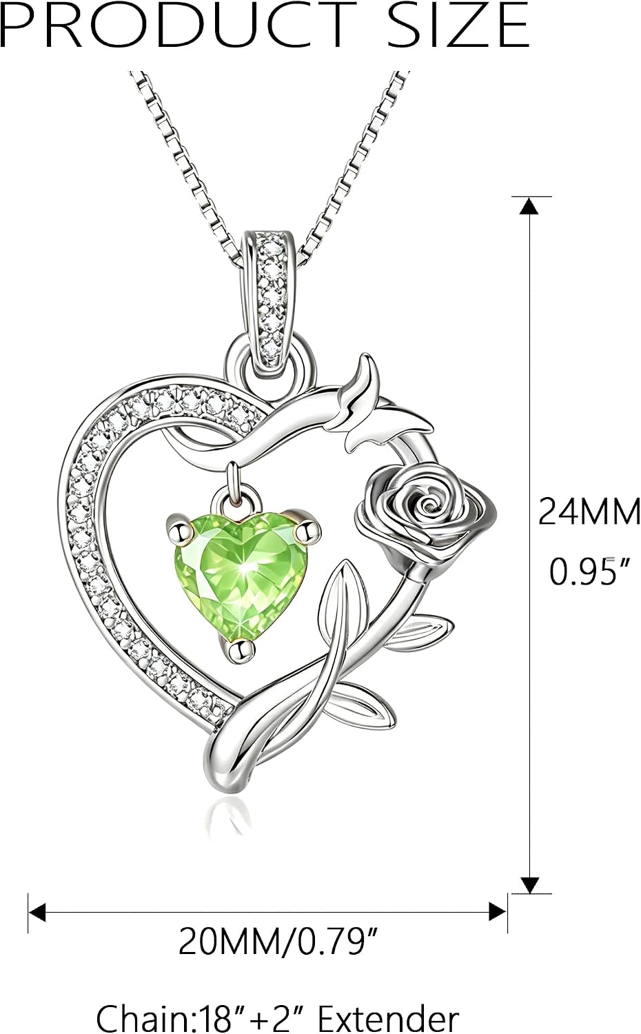 HeartMelody Heart Necklaces for Women Gold,14k 18K White Gold Plated Dainty Rose Butterfly Necklace with Garnet Birthstone Pendant Necklace Everyday Jewelry Birthday Christmas Gifts for Women Mom Her