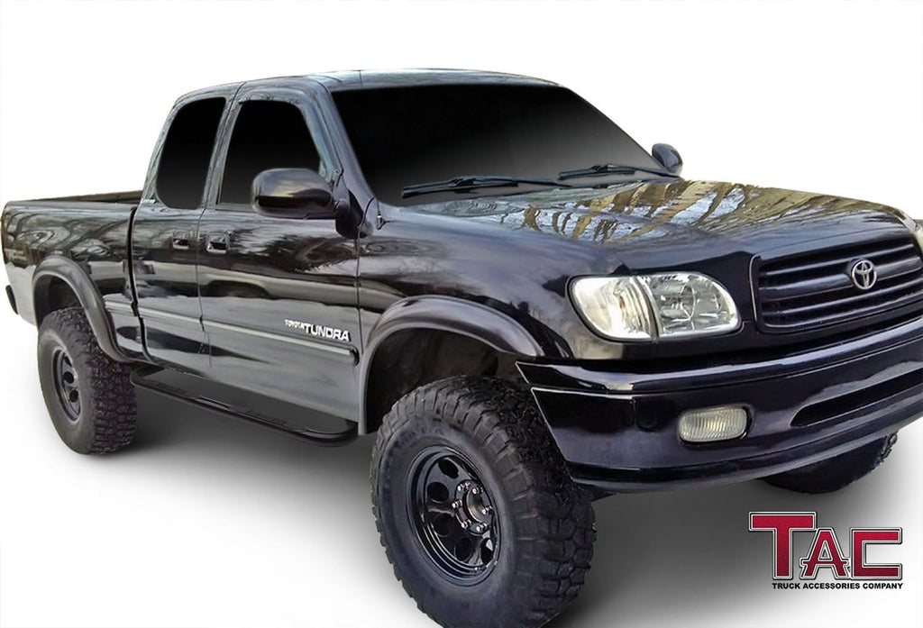 TAC Side Steps fit 2000-2006 Toyota Tundra Access Cab 3' Black Side Bars Nerf Bars Step Rails Running Boards Off Road Automotive Exterior Accessories (2 Pieces Running Boards)