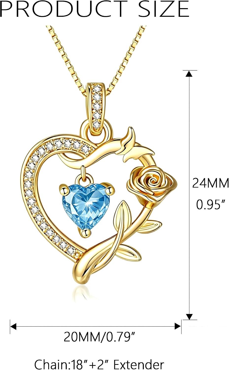 HeartMelody Heart Necklaces for Women Gold,14k 18K White Gold Plated Dainty Rose Butterfly Necklace with Garnet Birthstone Pendant Necklace Everyday Jewelry Birthday Christmas Gifts for Women Mom Her