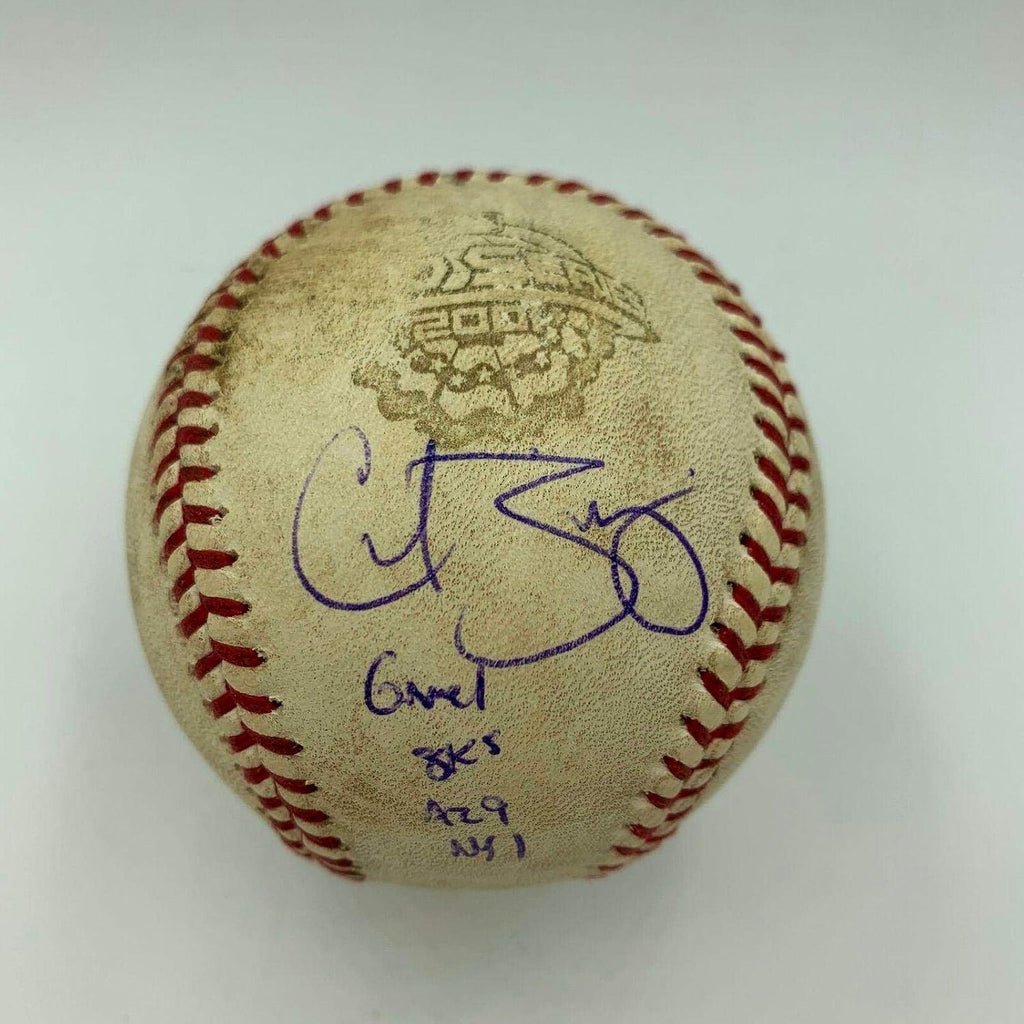 2001 World Series Game 1 Game Used Baseball Signed By Curt Schilling Steiner COA - MLB Autographed Game Used Baseballs