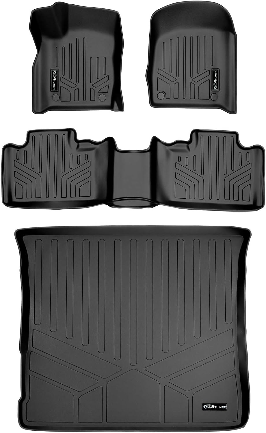 SMARTLINER Custom Fit Floor Liners - Fits 2016-2021 Jeep Grand Cherokee