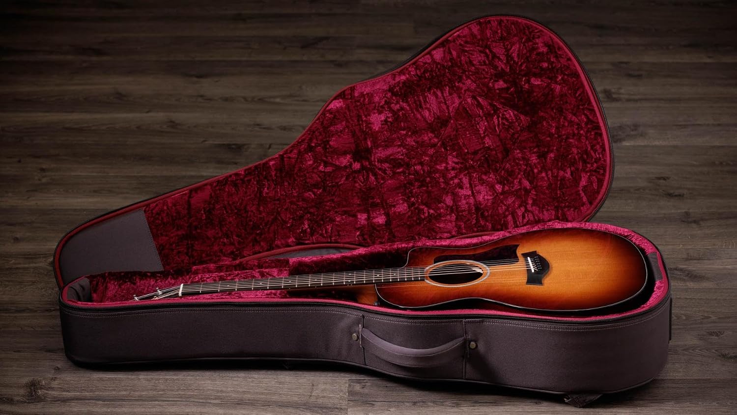 Taylor 214ce-K SB Plus Grand Auditorium Cutaway Acoustic Electric Koa Sunburst 379