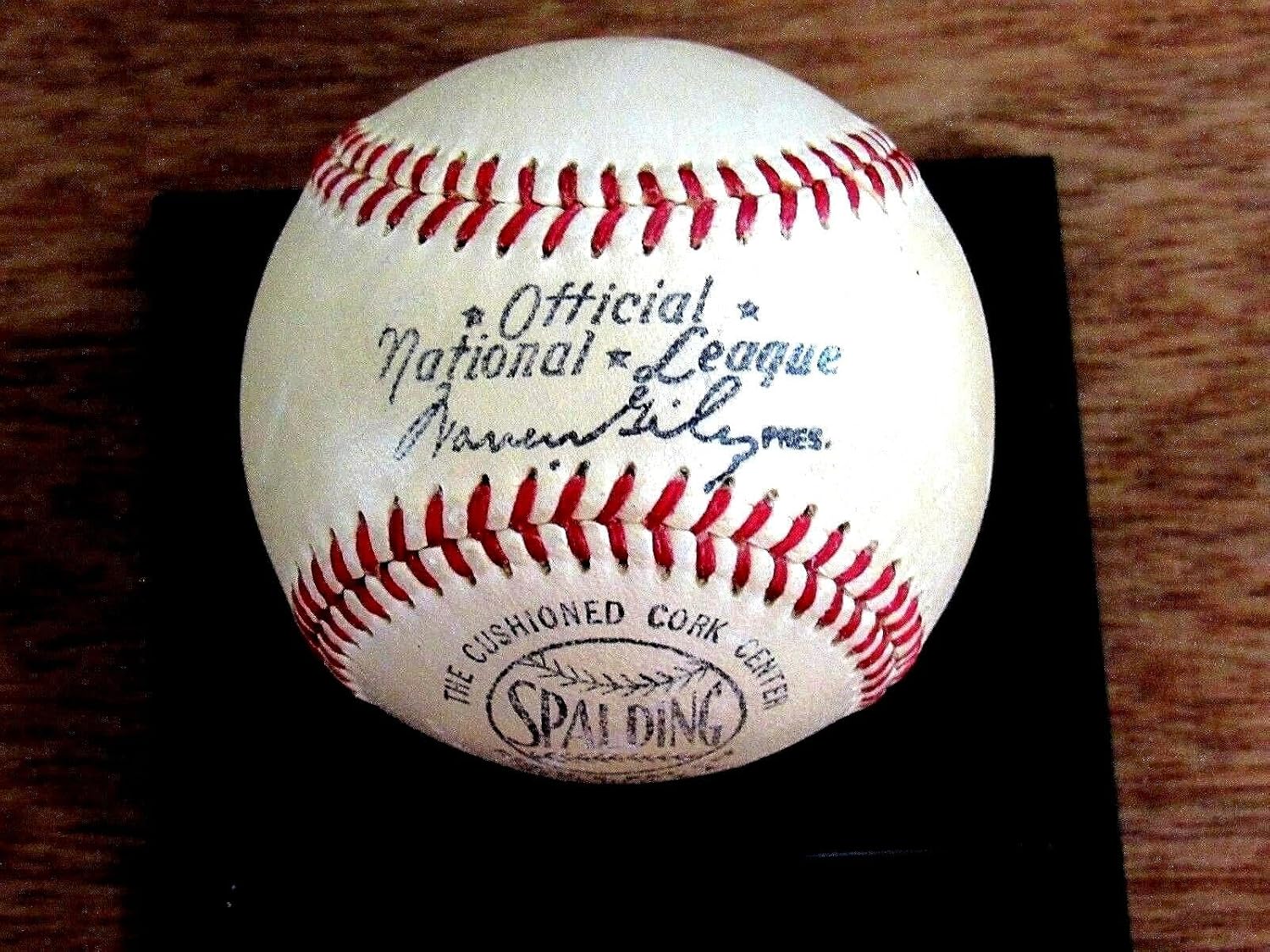 Stan Musial 3 X Mvp Wsc Hof Cardinals Signed Auto Vintage Giles Onl Baseball Jsa - MLB Game Used Baseballs