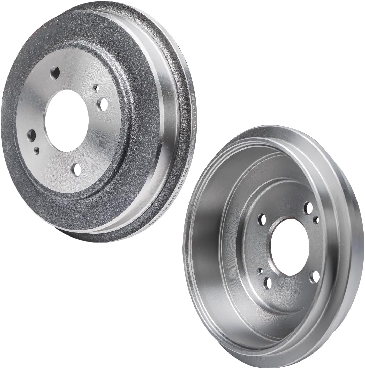 Detroit Axle - Brake Kit for 2009-2013 Honda Fit Front Disc Brake Rotors Ceramic Brakes Pads Rear Brake Drums Brakes Shoes 2010 2011 2012 Replacement : 10.32' inch Front Rotors