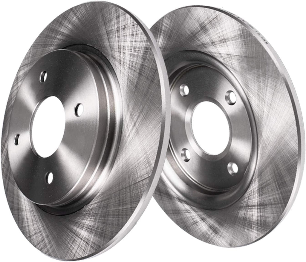 Detroit Axle - Brake Kit for 2012 2013 2014 2015 2016 2017 2018 Toyota Yaris [Rear Disc], Disc Brakes Rotors Ceramic Brake Pads Replacement : 10.83' inch Front and 10.20' inch Rear Rotor