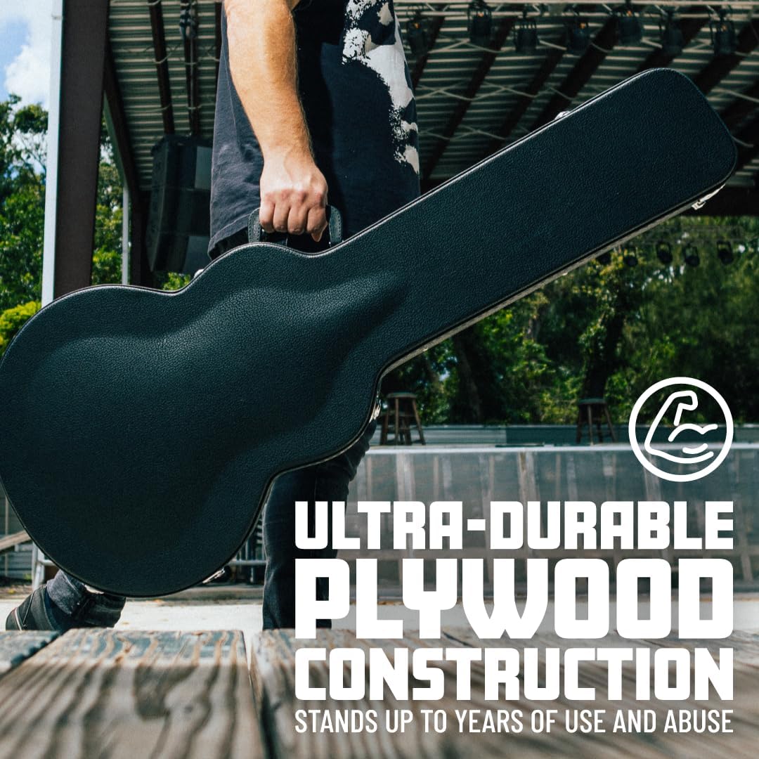 Gator Cases Hard-Shell Wood Case for Martin 000-Style Guitars, Fits Similar Style Acoustic Guitars (GWE-000AC)